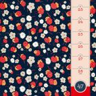 22–28 Nov., Mo–So, Kalenderwoche 47, 1. Advent. Hintergrund: Bunte Blumenmuster auf dunkelblauem Grund.