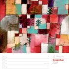 51. Woche, Dezember 2027, Kalender mit Gemälde von Paul Klee, bunte geometrische Formen, Weihnachten markiert.