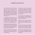 **LIEBLINGSSTÜCK**

Die Fähre zieht vom Kai ab. Sonne bricht, Wind weht. Regen, Flohmarkt, Stimme, Jeans. Erinnerung an Wärme und Freundlichkeit.