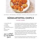 SÜSSKARTOFFEL-CHIPS, knuspriges Vergnügen. Rezept mit Angaben zu Portionsgröße, Zubereitung, Zutaten und Backanleitung.