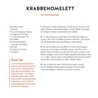 KRABBENOMELETT für Feinschmecker. Zutaten und Zubereitungsschritte für ein Krabbenomelett. Tausch-Tipp.