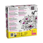 TRÜFFEL-SCHNÜFFEL: Ein Spiel, bei dem man Eichhörnchen hilft, Trüffel zu sammeln. Strategie- und Familienspiel. Im Hintergrund: Illustration eines Waldszenarios mit Spielbrett.