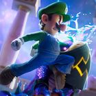 Illustration: Eine Figur in grünem Outfit kämpft gegen einen schlangenartigen Gegner in einem saalartigen Raum.