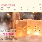 Kalenderwoche 48: Adventswunsch für dich. November/Dezember. Leuchtende Papiertüten mit Schneeflockenmotiv.