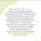 Verzeihung! Sorry! Tut mir leid! ERNST GENOMMEN UND MACHST DICH NICHT UNNÖTIG KLEIN. Grüne stilisierte Pflanzenformen.