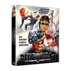 "Wilde Machtkämpfe im größten Drogensyndikat! RED FORCE 3. Illustration mit Action-Szenen und Riesenrad im Hintergrund."