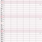 Kalenderblatt: November 2027. Tage nummeriert von 1. Mo bis 30. Di. Wochenenden rot markiert. Notizbereich unten.