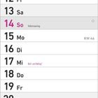 Kalender für November 2027. Feiertage: Allerheiligen (1), Martinstag (11), Volkstrauertag (14), Totensonntag (21), 1. Advent (28).