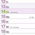 Kalender für November 2027, zeigt Feiertage: Allerheiligen, Martinstag, Volkstrauertag, Buß- und Bettag, Totensonntag, 1. Advent.