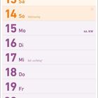 Der Kalender zeigt den November mit Feiertagen wie Allerheiligen, Martinstag, Volkstrauertag und 1. Advent an.