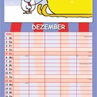 Text: "BIN ICH HEUTE VERWIRRT? NÄ, DANN IST WOHL DAS RENTIER IM BACKOFEN!" Oben: Weihnachtsmann in gelbem Schlitten.