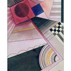 „Wassily Kandinsky (1866–1944), Piroua, 1925.“ Abstrakte Illustration mit geometrischen Formen und Farbflächen.