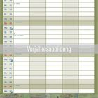 November-Kalender, Feiertage: Allerheiligen, St. Martin, Volkstrauertag, Buß- und Bettag, Totensonntag. Illustration unten.