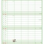 Novemberkalender mit Feiertagen wie Allerheiligen und Toten­sonntag. Illustration: "Liebe ist... ein Geschenk machen."