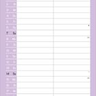 „liebe ist…“, „…Friede, Freude, Kaffee“. Illustration zweier Personen mit Kaffeebechern und Kalender für November.