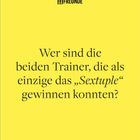 "Wer sind die beiden Trainer, die als einzige das „Sextuple“ gewinnen konnten? Mittwoch, 21.04." 
Logo: 11FREUNDE