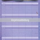 Text: Name, Vorjahresabbildung, Notizen, November. Illustration: Ein buntes Tier mit Kerze im Dunkeln.