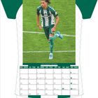 Kalender mit Dezembertagen, Bild eines Fußballspielers; Name und Geburtsdatum: Kenny Quetant *17.07.2006.