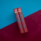 Zwei Buchrücken mit „The Weirdies Get Weirder“ und „Michael Buckley“. Hintergrund in Blau und Rot.