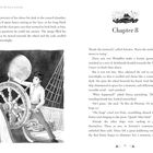 Kapitel 8. Junge steuert ein Schiff, der Mond scheint hell. Segel gefüllt mit Mondlicht, das Schiff verschwindet magisch.