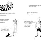 Linke Seite: Dialog über Aufstehen, Witze zu Fußball. Zeichnungen: Kind im Bett, Großvateruhr, Hund. Rechte Seite: Fußballer-Witze, Illustration eines Paares.