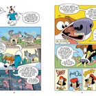 Der Text beschreibt die besondere Fähigkeit des Hundegeruchsinns im Vergleich zu Menschen. Dabei wird erklärt, dass der Hund mindestens doppelt so viele Geruchsrezeptoren wie Menschen besitzt und sein Geruchssinn hochentwickelt ist. Eine Illustration zeigt einen Hund, der stolz auf seinen Sinn ist, und ein menschlicher Charakter, der frustriert versucht, etwas zu riechen.