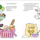 Texte befassen sich mit der Frage: "Wie entstehen Babys?" Humorvolle Illustrationen zeigen verschiedene Szenen mit Babys.