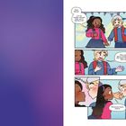 Comic-Illustration: Zwei Jugendliche, die sich freuen, dass sie zusammen sind, und sich fast küssen.