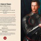 "A Suitor of Amore: Cosimo I de’ Medici (1519-1574), OCCUPATION: Grand Duke of Tuscany." Ein Porträt eines gepanzerten Mannes.