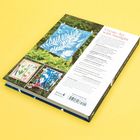 Rückseite eines Buches: "Create Art with Sunlight" mit Bildern von Pflanzenprints in Blau und Naturfarben.