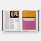 Linke Seite oben: "Mark Rothko", darunter umfangreicher Text. Rechts ein abstraktes Gemälde mit orange, weiß und rosa Flächen.