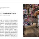 "CROSSNESS PUMPING STATION, Healer of the Great Stink." Links viel Text, rechts ein dekorativer Innenraum mit kunstvollen Verzierungen.