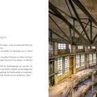 Die alte Brennerei „Oculus“ – Emilia-Romagna. Ein verlassener Fabrikturm aus Beton mit vielen Fenstern, Innenansicht.