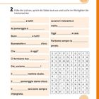 "Lücken mit Wörtern füllen, laut sprechen. Enthält Sätze mit Lücken zum Ausfüllen und ein Wortgitter zum Suchen."