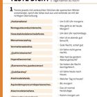 "Teste dich! Wie viele Sätze der letzten 5 Tage kannst du noch?" Übungsaufgabe: Trenne und übersetze spanische Sätze.