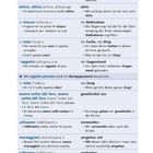 Text zu allgemeinen Tätigkeiten auf Deutsch und Italienisch, mit Beispielsätzen und Übersetzungen.