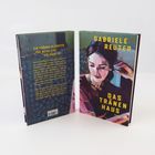 Ein Buchcover mit dem Titel "Das Tränenhaus" von Gabriele Reuter, zeigt eine nachdenkliche Frau. Rückentext: "Ein frühes Plädoyer für weibliche Solidarität".