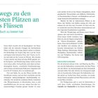 Einleitung: "Unterwegs zu den schönsten Plätzen an Friauls Flüssen – Was dieses Buch zu bieten hat." Es gibt eine Legende mit Symbolen für Informationen, schöne Wanderrouten, Radwanderwege und Bootsauflüge.