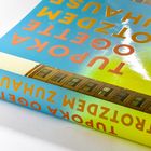 Rotes „Tupoka Ogette Zuhause“ auf blauem Buchcover. Gebäude im Hintergrund, leuchtende Farben.