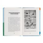 Links: Textüberschrift "SPLASH! ODER DER BEHERZTE SPRUNG INS WASSER". Rechts: Illustration von fünf Tauchübungen.