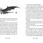 Eine Illustration zeigt eine Person auf einem fliegenden Drachen. Daneben schwebt eine fliegende Mini-Drohne.