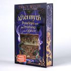 "Aftermyth: Penelope und die Prüfung der Götter" in gelber Schrift. Darunter eine geöffnete, leuchtende Schatzkiste.