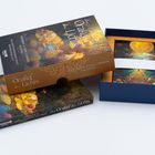 "Das Orakel des Lichts", Anthology von Toni Carmine Salerno. Box mit Karten, bunte Illustrationen von Blumen und Licht.