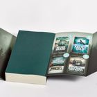 Die Innenseite eines Buchumschlags zeigt vier Buchcover: "Wundbrand", "Kaltes Gold", "Der gute Samariter", "Das Auge der Nacht".