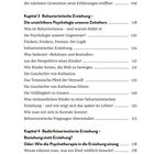 Text zu Kapiteln über Erziehung, Verhalten und Psychologie. Kapitel 3: Behavioristische Erziehung, Kapitel 4: Bedürfnisorientierte Erziehung.