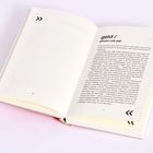 Buchseite mit Titel „geld / gender pay gap“. Text über Diskriminierung gegen Frauen. Seitenzahlen 70 und 71 unten.