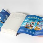 Texte: "An Bord der Soleil", "Gisa Pauly", "Familienchaos ahoi!", "Kapitäne Dinner", "Leinen los". Links eine Möwe über dem Meer.