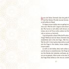 Eine erzählerische Buchseite mit dem Text: "Bevor der kleine Derwisch über die große Welt und ihre kleinen Wunder staunen konnte, war er sich selbst ein Rätsel." Rechts unten ist die Seitenzahl 19. Der Hintergrund hat ein blasses, symmetrisches Muster.