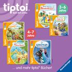 "tiptoi® - Spiel dich schlau", Bücher für Kinder im Alter von 3-6 und 4-7 Jahren, farbenfrohe Buchcover.