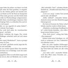 Text erzählt von Keks und Schoko, die ein Gartentor öffnen und geheimnisvolle Geräusche hören. Illustration: Zwei Ponys.